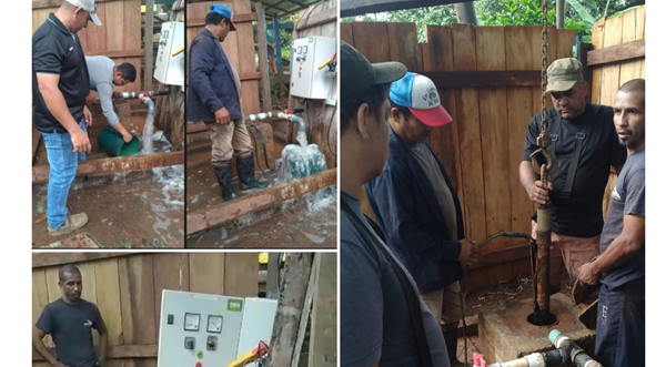 Mejoran capacidad en pozos de agua potable de comunidades de Río San Juan