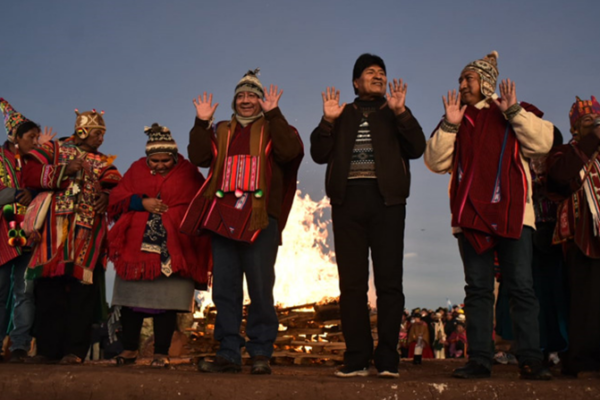Nicaragua en ceremonia del Año Nuevo Andino
