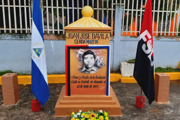 Homenaje al Militante Sandinista, Juan José Dávila Cerda