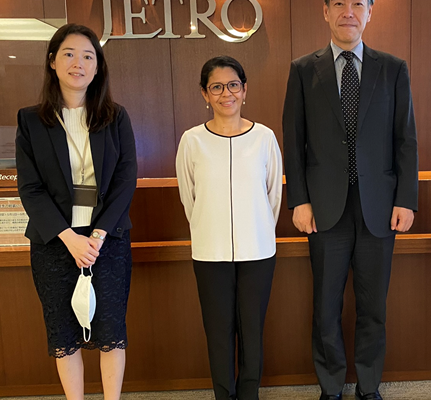 Nicaragua visita Organización de Comercio Exterior de Japón