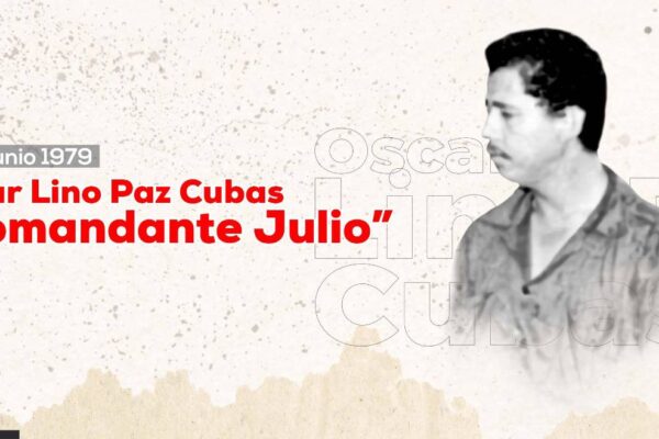 Comandante Julio, combatiendo heroicamente en la Ofensiva Final