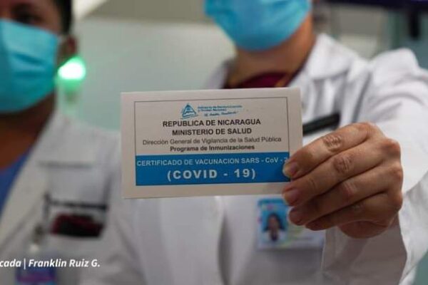 87 por ciento de los nicaragüenses completan su esquema de vacuna COVID-19