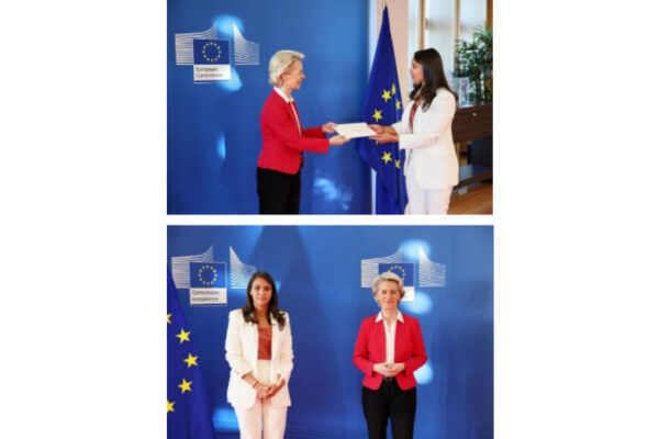 Embajadora nicaragüense  presenta cartas credenciales ante la Unión Europea