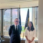 Embajadora nicaragüense se reúne con alcalde de la Comuna de UCCLE