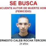 Policía busca al delincuente Ernesto Caleb Rocha Tercero