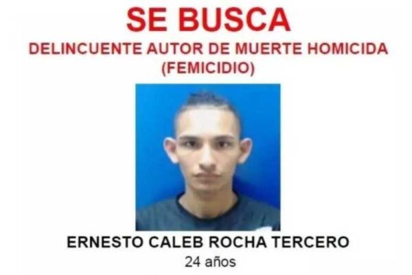 Policía busca al delincuente Ernesto Caleb Rocha Tercero