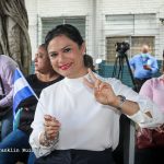 Nicaragüenses celebran Día de la Bandera Nacional