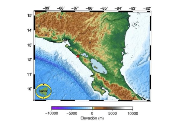 Sismo de 5,2 se registra en Nicaragua 