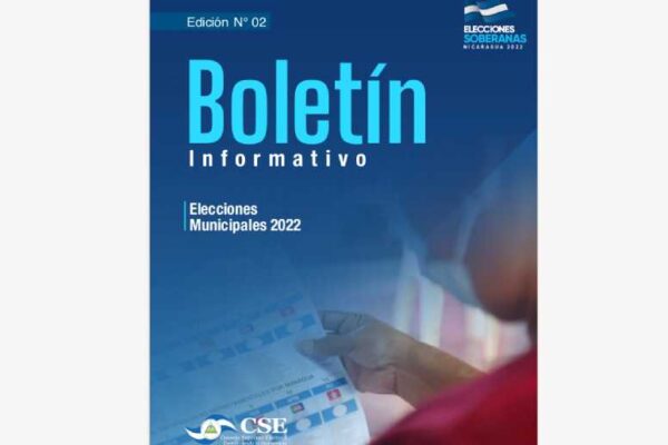 Segundo boletín informativo sobre Elecciones Municipales 2022