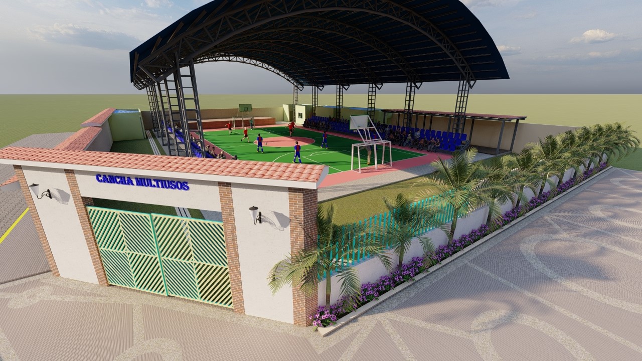 Comunidad Aranjuez tendrá nueva cancha multiuso