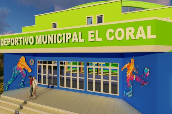 Polideportivo se construye en El Coral