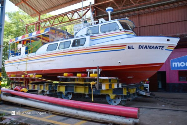 El diamante casi listo para recorrer el Lago Cocibolca