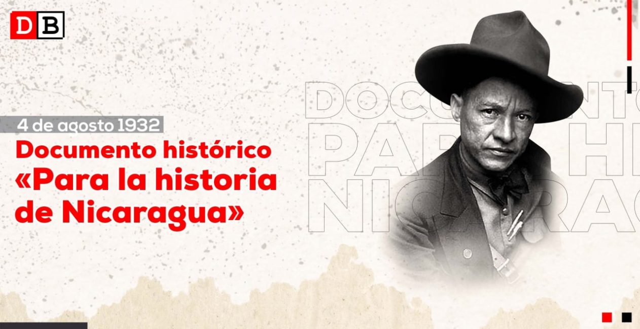 Manifiesto del General Sandino “Para la historia de Nicaragua” - Barricada