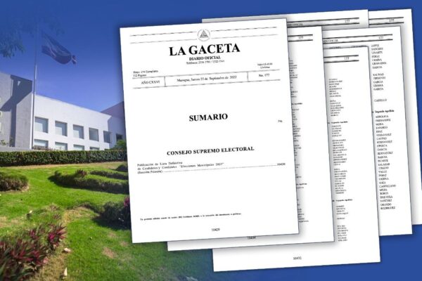 Oficializan lista de candidatos para elecciones municipales de Nicaragua