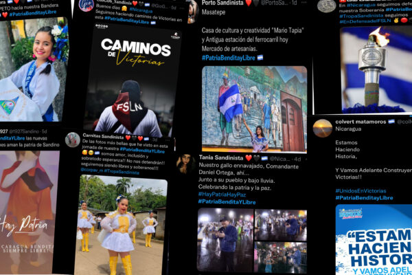 #PatriaBenditaYLibre refleja el orgullo de ser nicaragüense