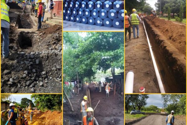 30 por ciento de avance en construcción de planta de aguas residuales en Telica