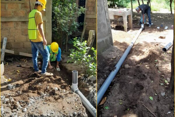 Conectan a sistema de alcantarillado a familias de Malpaisillo