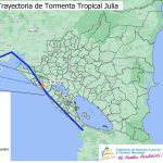 Tormenta tropical Julia transita por Nicaragua