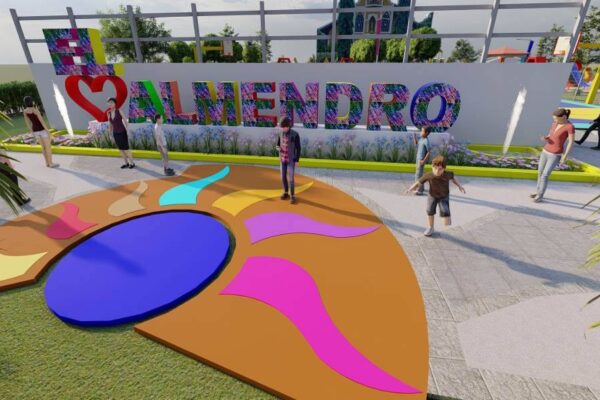 Modernizan Parque Municipal en El Almendro