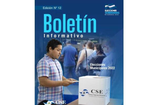 Boletín 12 de las Elecciones Soberanas 2022 de Nicaragua