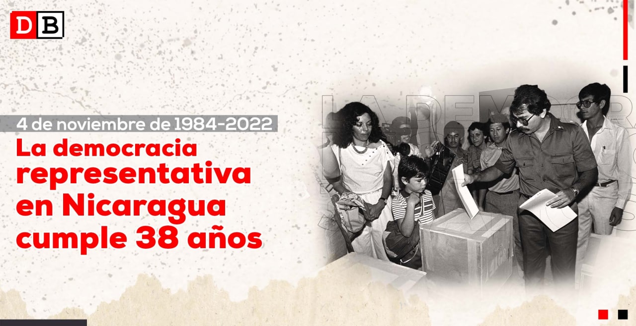 4 de noviembre de 1984-2022. La democracia representativa en Nicaragua cumple 38 años