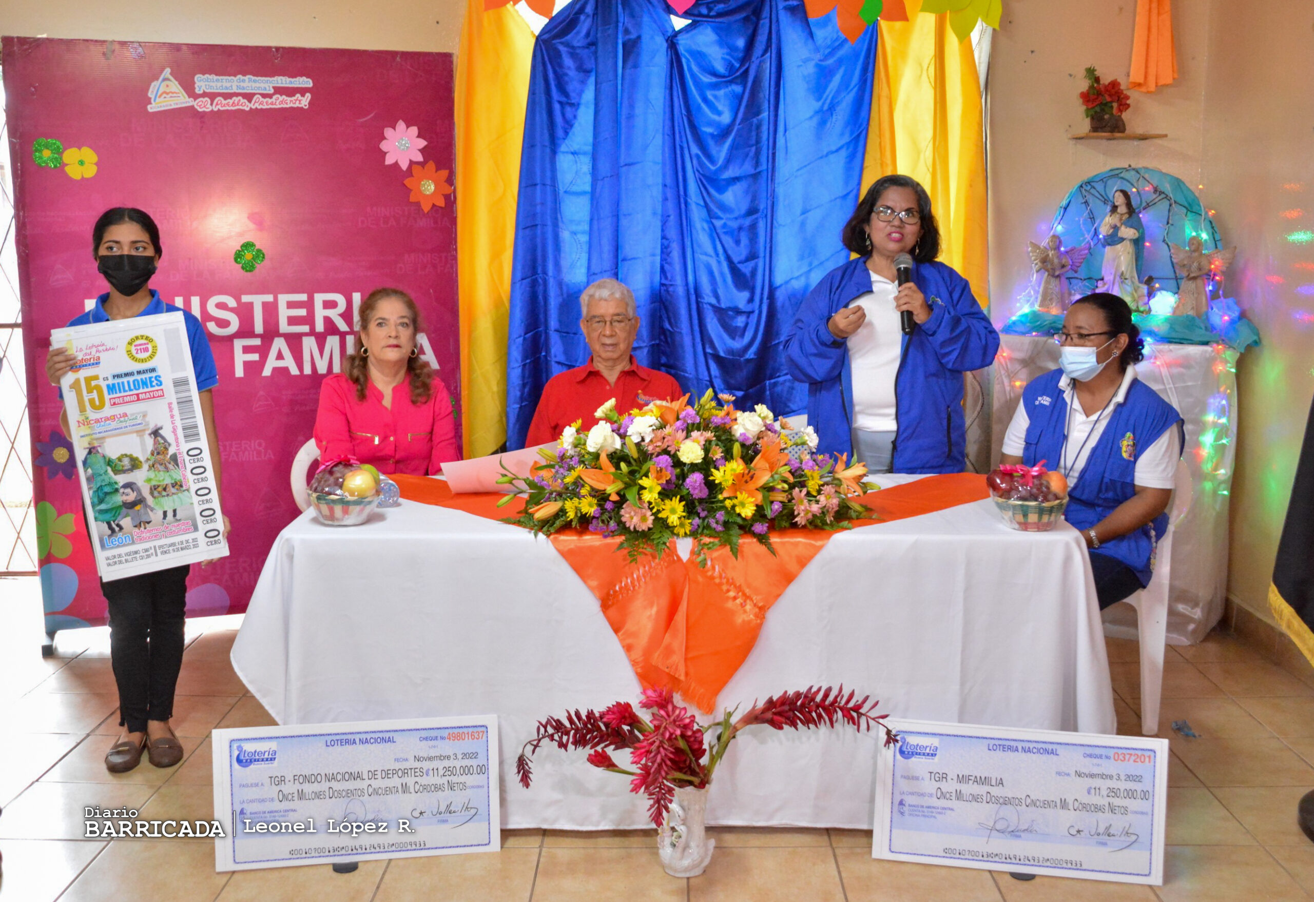 22 millones 500 mil córdobas son destinados a programas sociales y deportivos de Nicaragua