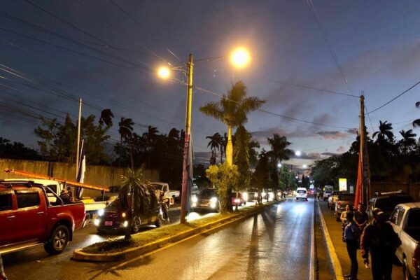 Mejor sistema de alumbrado público en Carazo