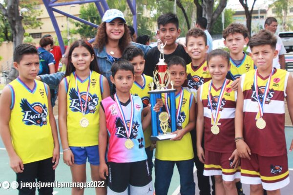 Premian a campeones de baloncesto de Juegos Juveniles Managua 2022