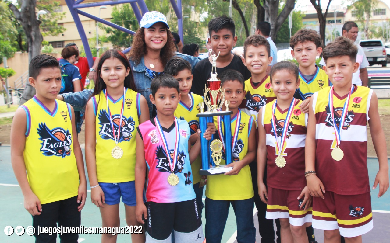 Premian a campeones de baloncesto de Juegos Juveniles Managua 2022