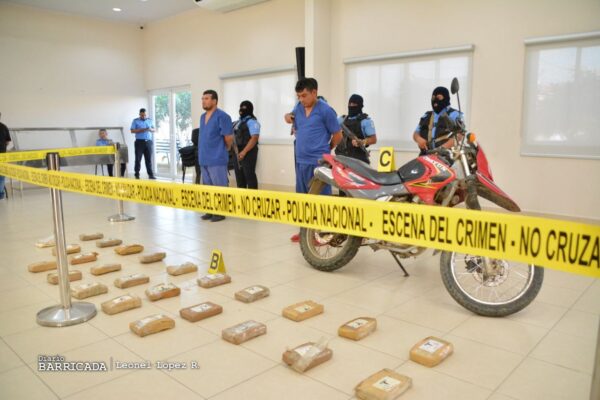 Policía incauta cocaína en Diriamba