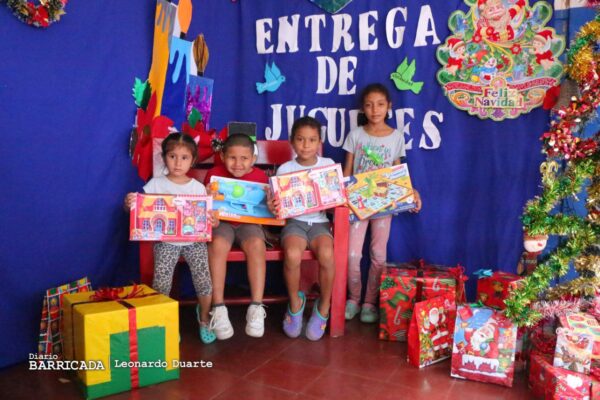 Gobierno Sandinista entrega juguetes a niñez de Managua
