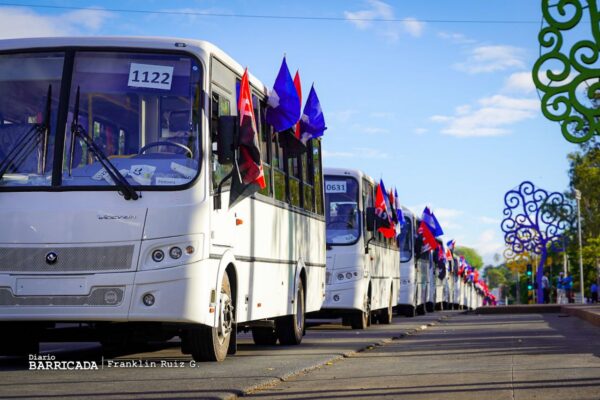 Buses rusos serán destinados a departamentos de Nicaragua