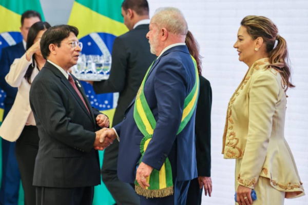 Canciller nicaragüense expresa saludo al Presidente Lula da Silva