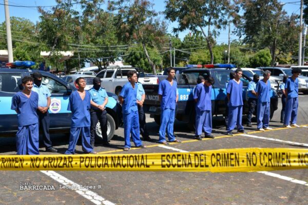 37 delincuentes son capturados por la policía en Nicaragua