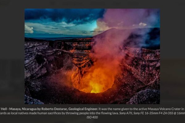 Fotografía del Volcán Masaya entre las 10 mejores de la revista Wanderlust
