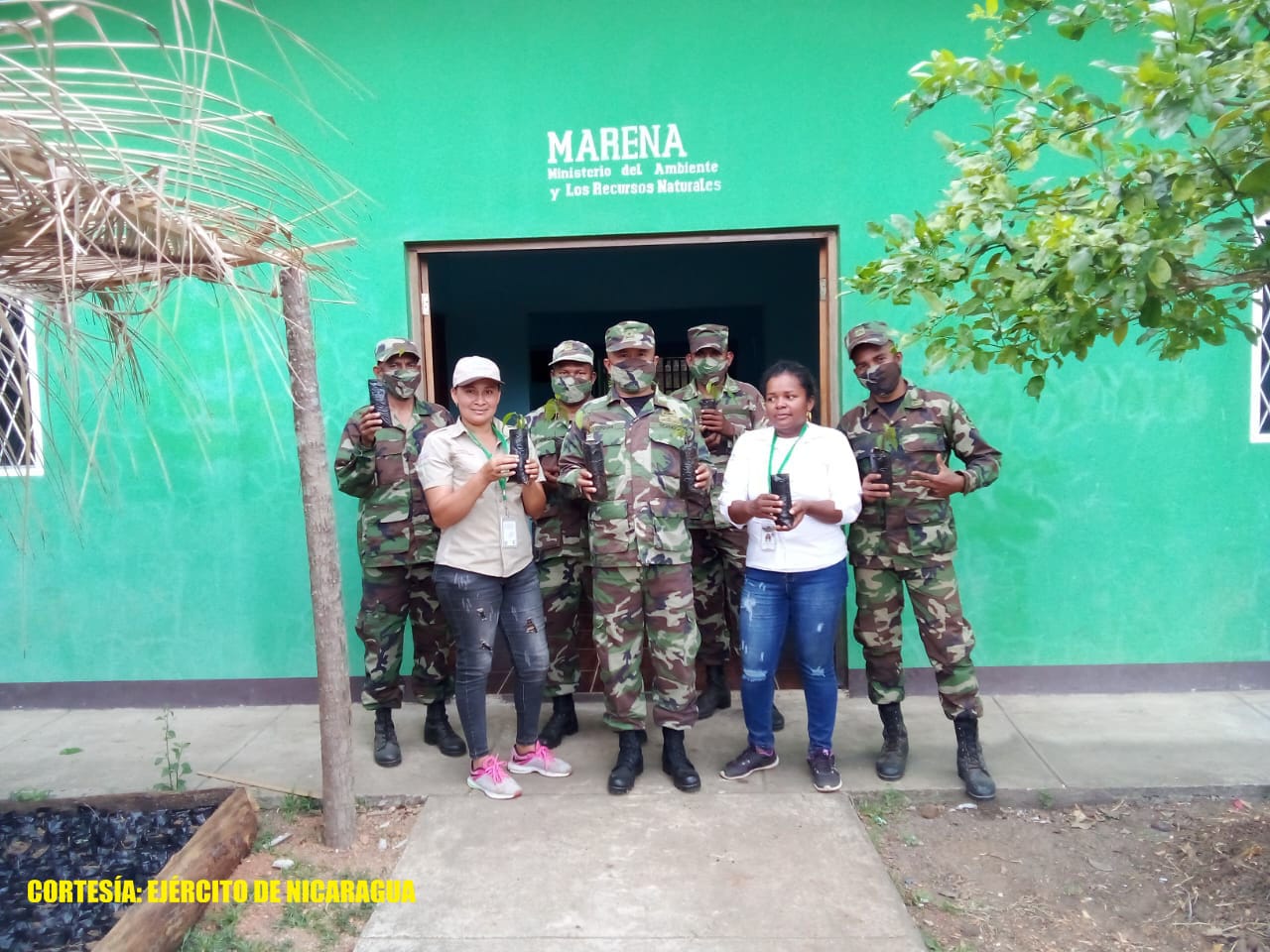 Ejército de Nicaragua firma convenio de cooperación con MARENA