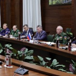 Delegación Nicaragüense en reunión con el ministerio de defensa de Rusia