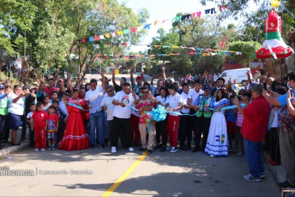 5 mil pobladores disfrutan de calles nuevas en el barrio Sócrates Sandino