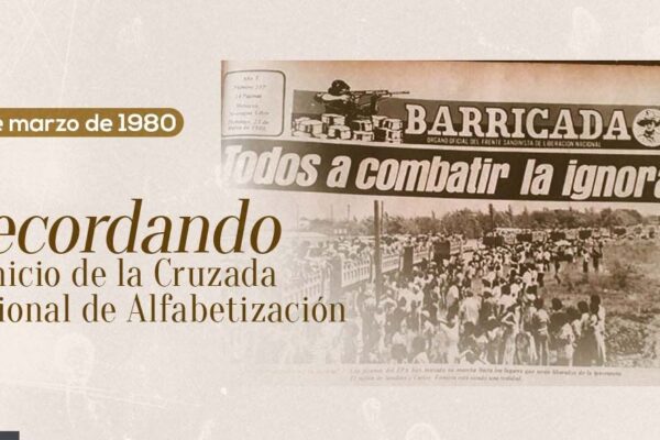 Recordando el inicio de la Cruzada Nacional de Alfabetización
