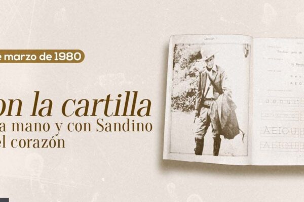 Con la cartilla en la mano y con Sandino en el corazón