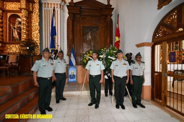 Ejército de Nicaragua conmemora el 231 aniversario del natalicio del Héroe Nacional, “General de División José Dolores Estrada Vado”,
