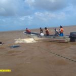 Ejercito de Nicaragua logra rescatar a 14 tripulantes de 1 embarcación en Tasbapauni