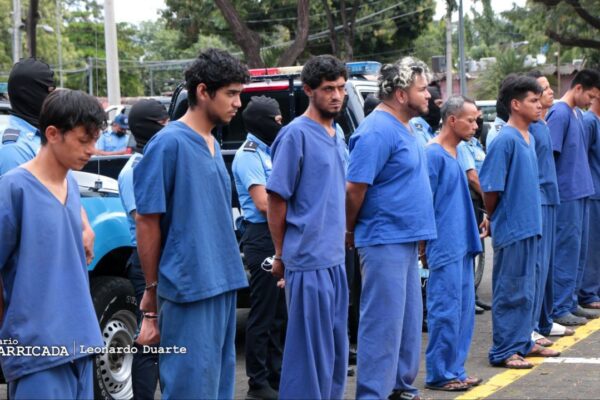 43 delincuentes son capturados por la policía de Nicaragua