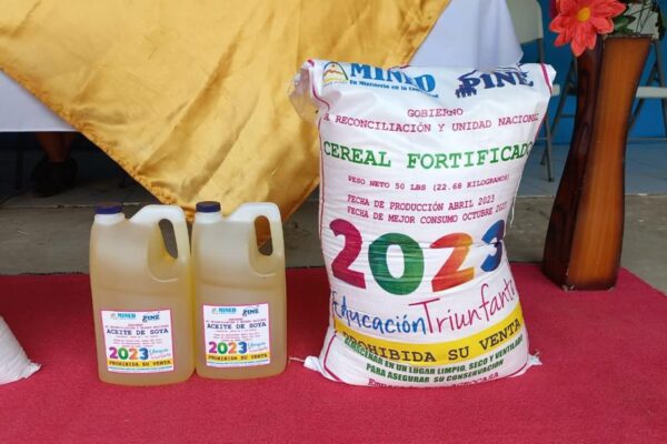 Gobierno de Nicaragua garantiza segunda entrega de merienda escolar 2023 en Carazo