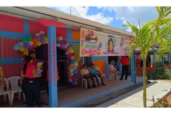 Familias del Municipio de Santo Domingo ya tienen Nueva casa de Cultura y Creatividad