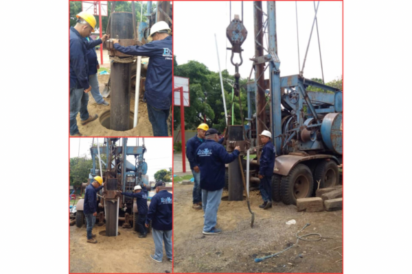 Casi listo el nuevo pozo de agua en la Colonia Don Bosco de Managua
