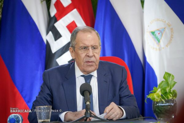 Comparecencia del Compañero Serguéi Lavrov Canciller de la Federación de Rusia ante Medios de Comunicación nicaragüenses 19 de Abril del 2023
