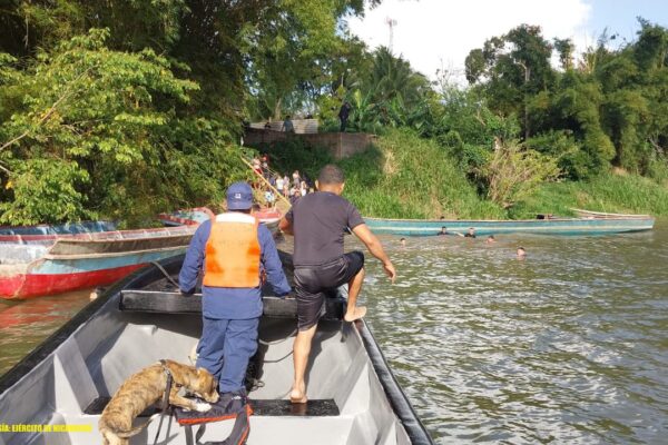 Fuerza Naval rescata el cuerpo sin vida de un menor de edad de 14 años de edad, de origen nicaragüense