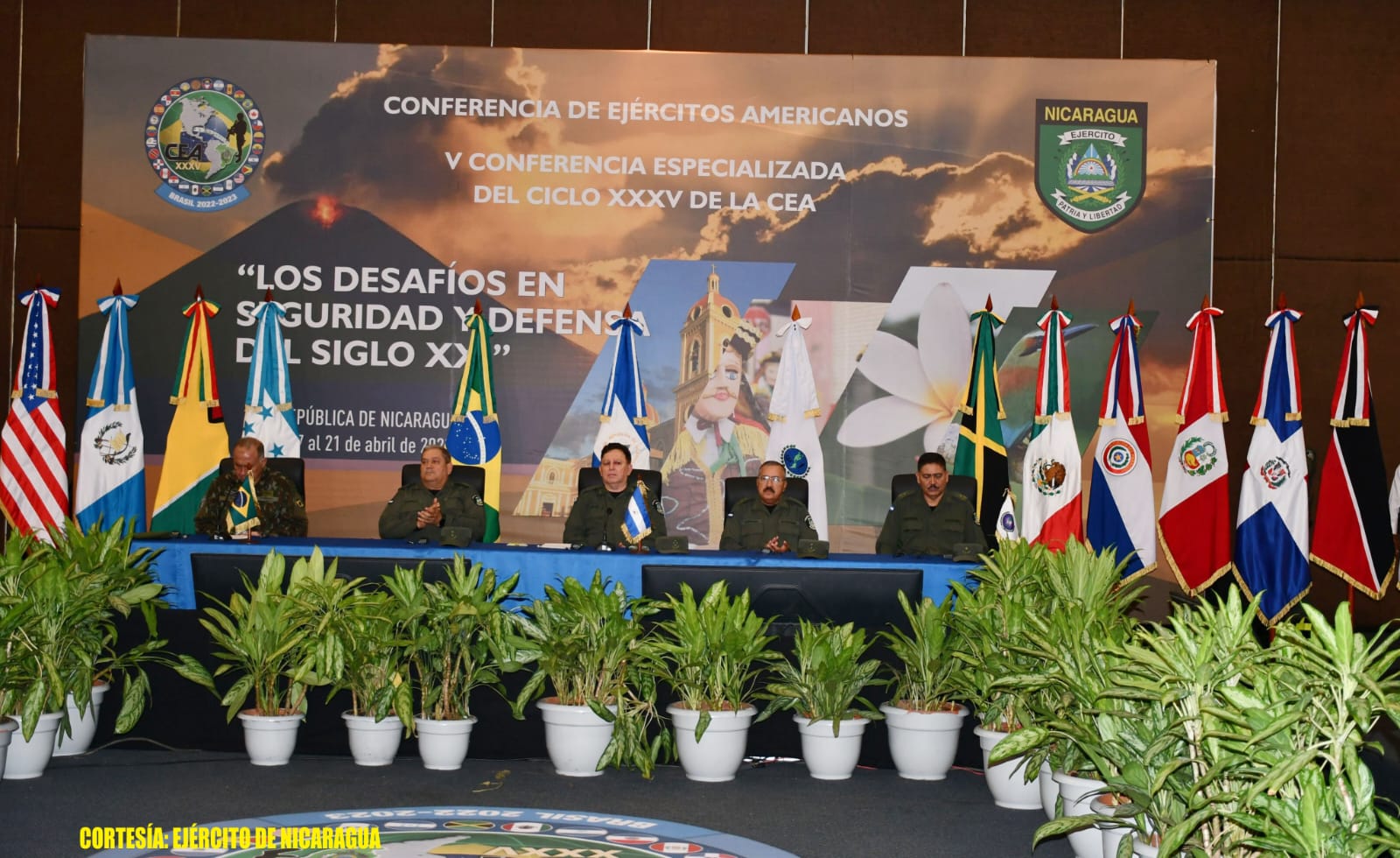 Ejército de Nicaragua fortalece relaciones de amistad y cooperación con fuerzas armadas y ejércitos amigos del Hemisferio