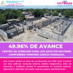 Así avanza la construcción del nuevo Centro de Atención al Adulto Mayor Porfirio García